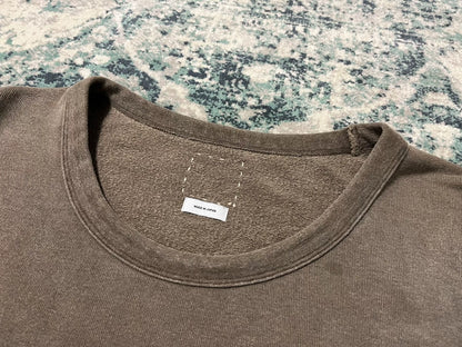 visvim 17AW Jumbo Crew Mud-Dyed Sweatshirt