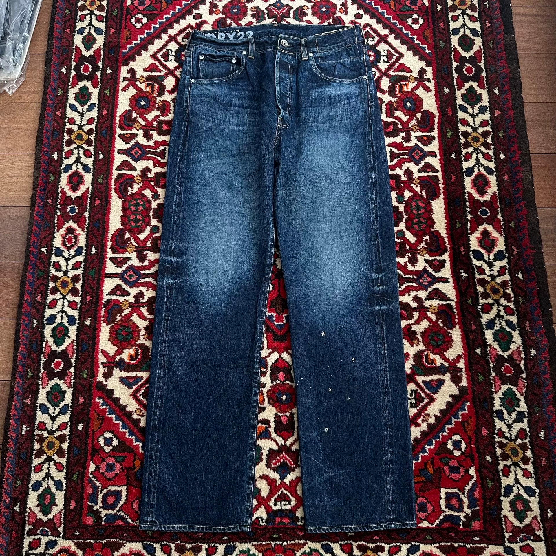 visvim 23aw dry22 water-washed jeans