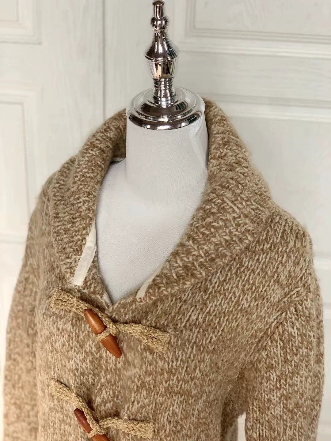 Ralph Lauren Vintage Wool Horn Button Cardigan