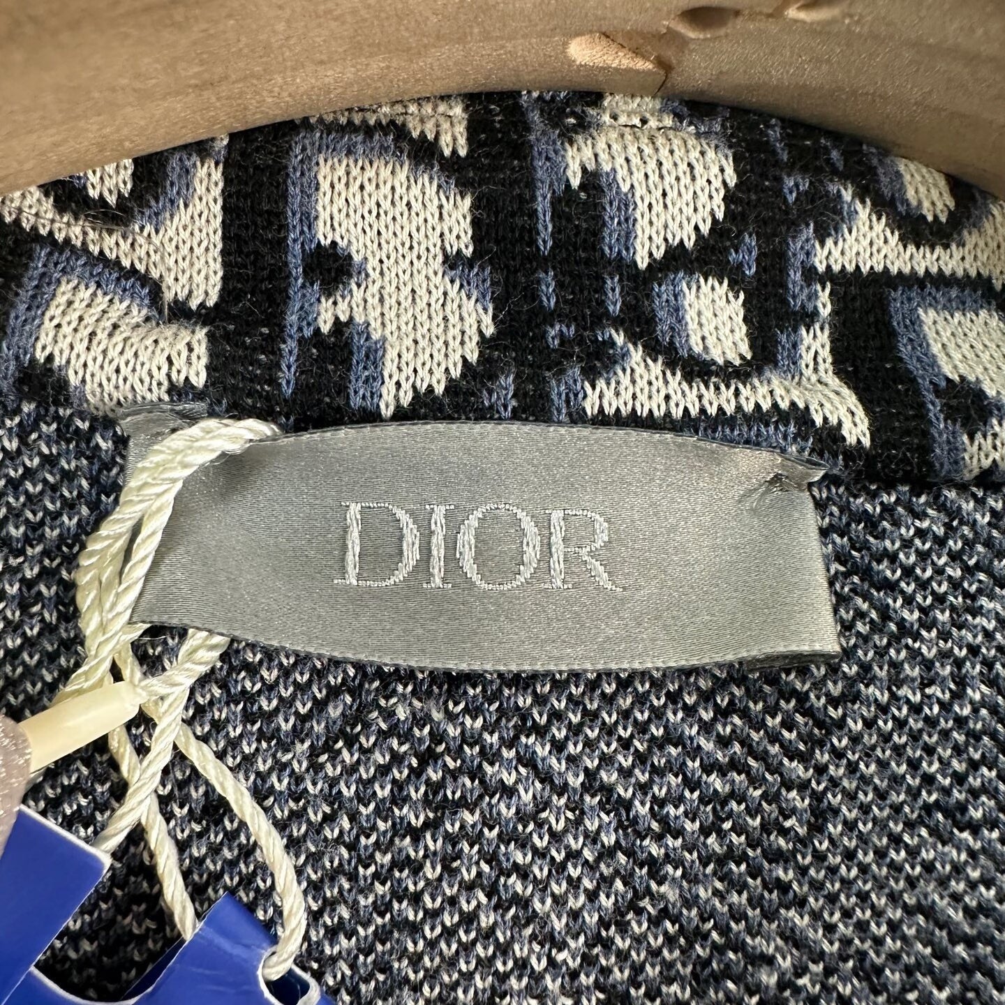 Dior Black White Knit All-over Print Shirt