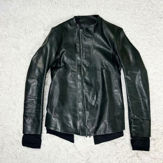 Boris Bidjan Saberi Calf Leather Riders Jacket