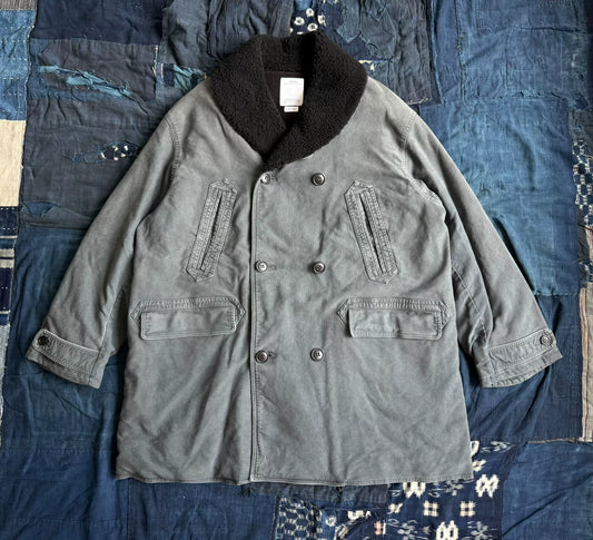 visvim 23aw furlong p.coat in blue