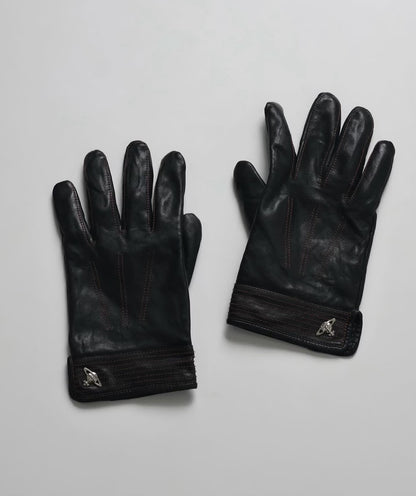 Vintage Vivienne Westwood Orb Leather Gloves