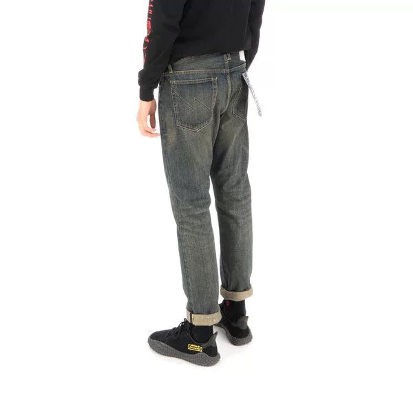 nbhd washed denim narrow jeans in xl