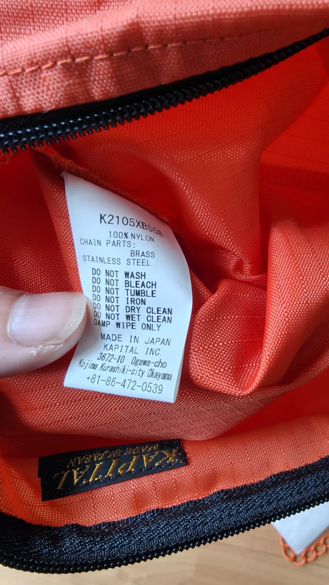 kapital outdoor shoulder bag with chain