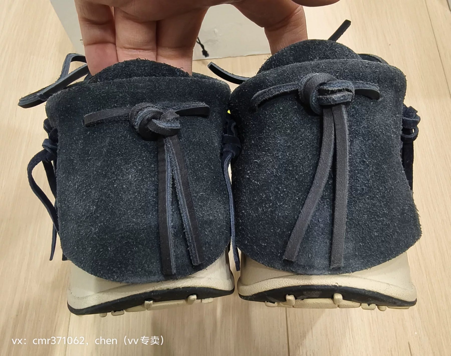 VISVIM 19SS FBT Navy Low-Top Sneakers