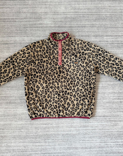 leopard fleece blouson jacket by kapital