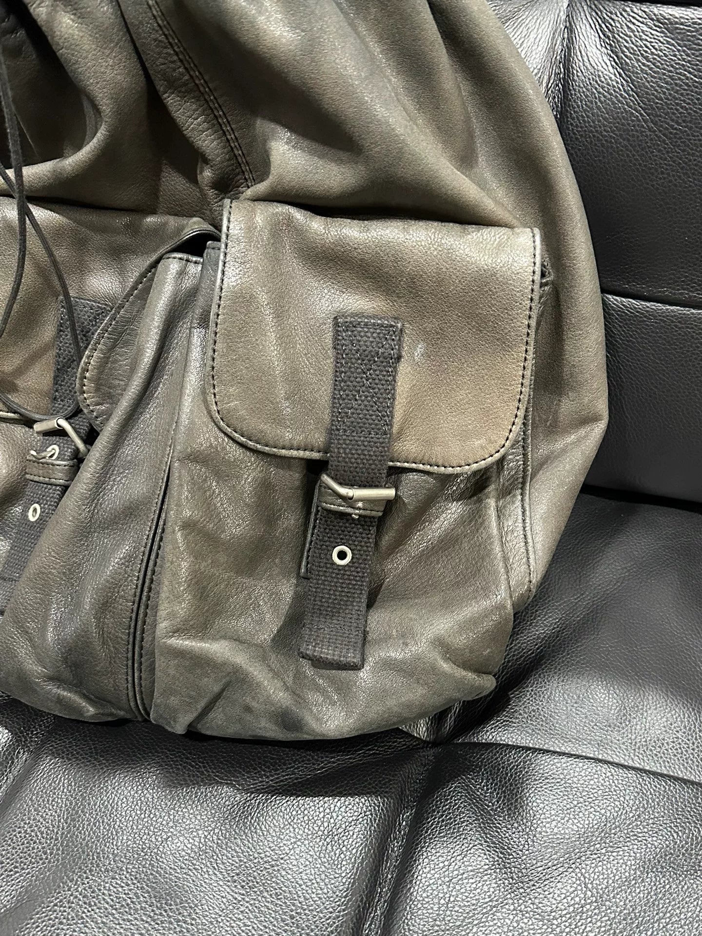 Yohji Yamamoto Y's Men's Sheepskin Backpack