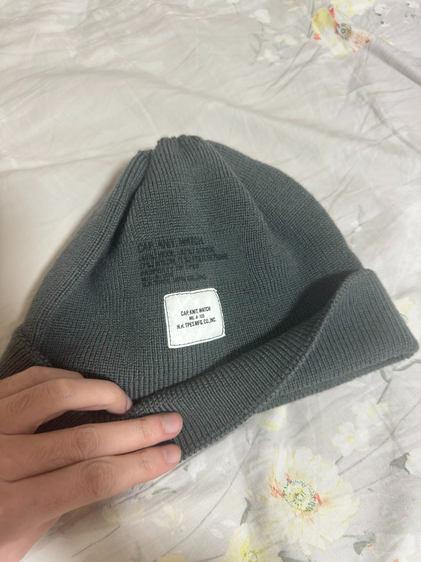 n.hoolywood 22AW Wool Blend Knit Beanie