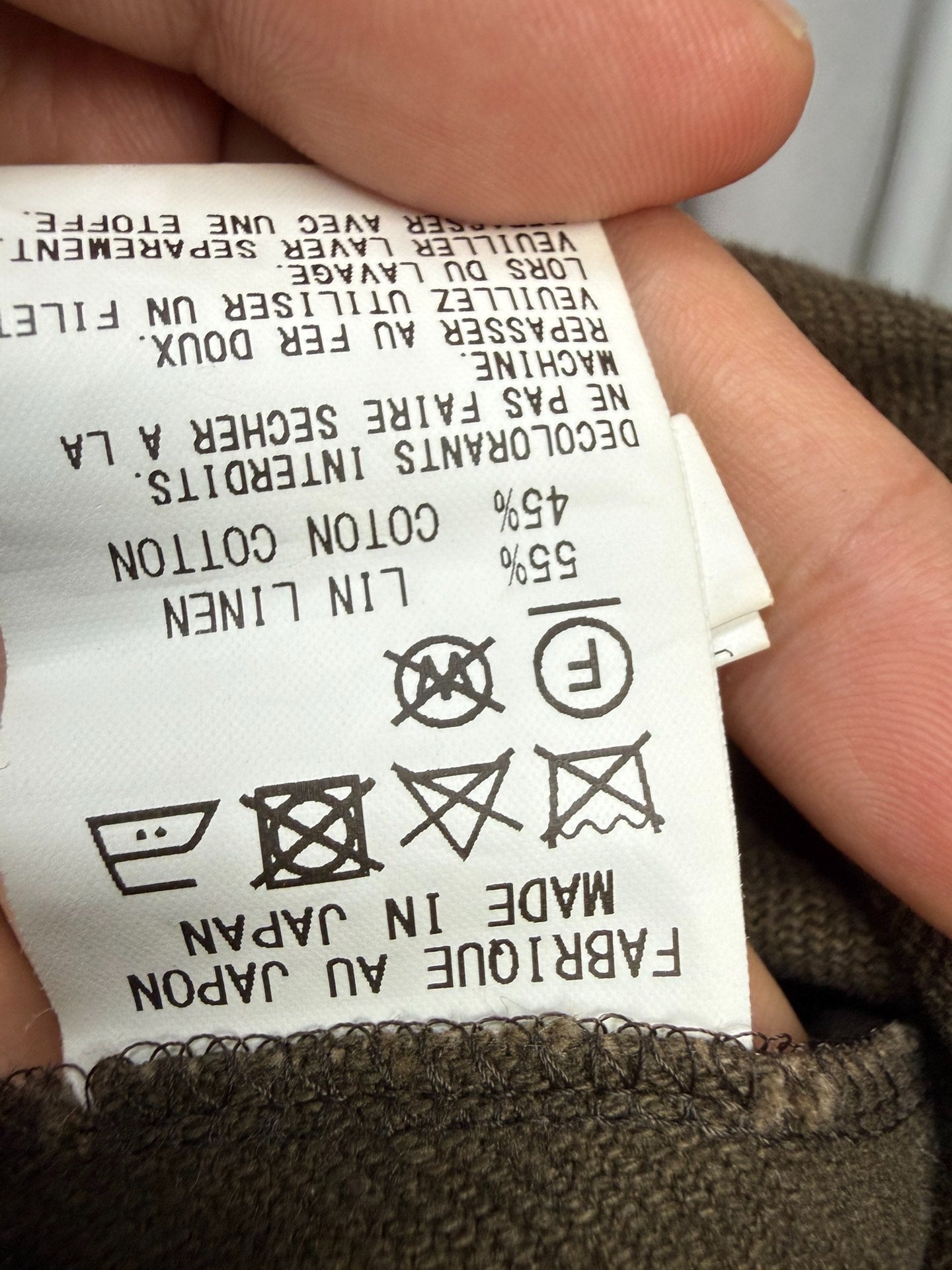 Yohji Yamamoto Y's Distressed Washed Coat