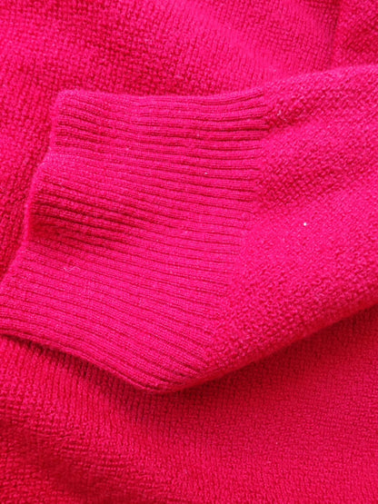 Burberry Red Military Style Wool Sweater