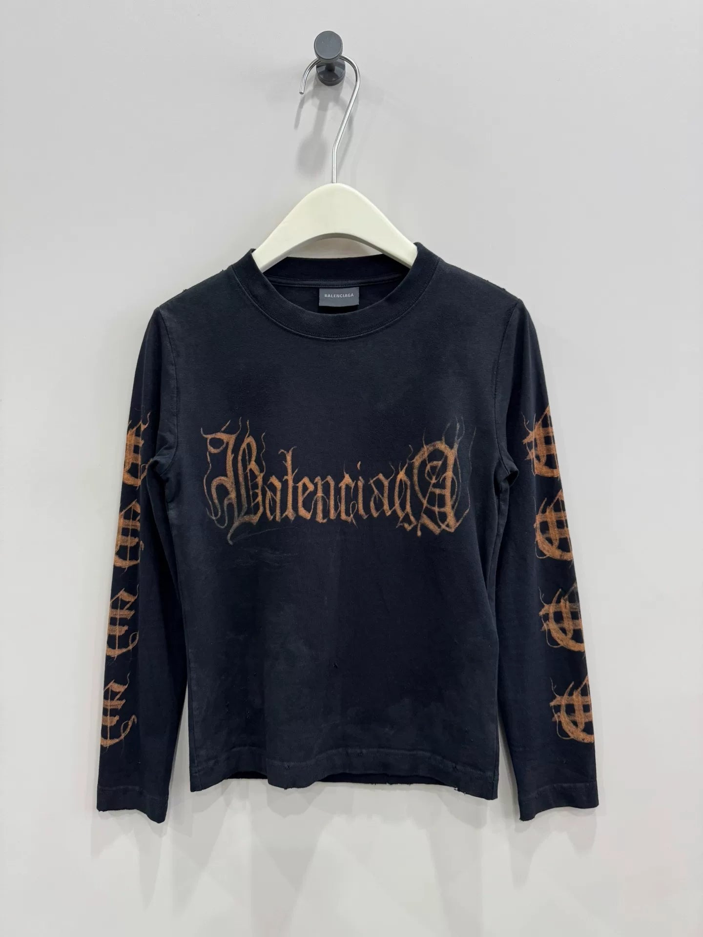 balenciaga long sleeve t-shirt size S
