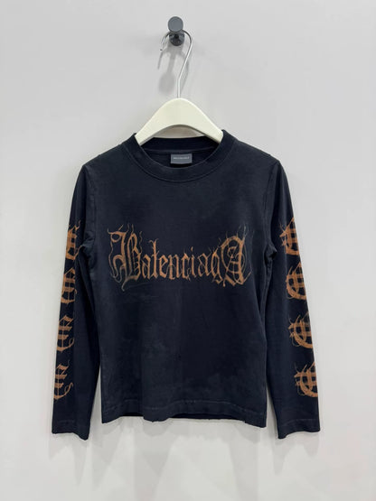 balenciaga long sleeve t-shirt size S