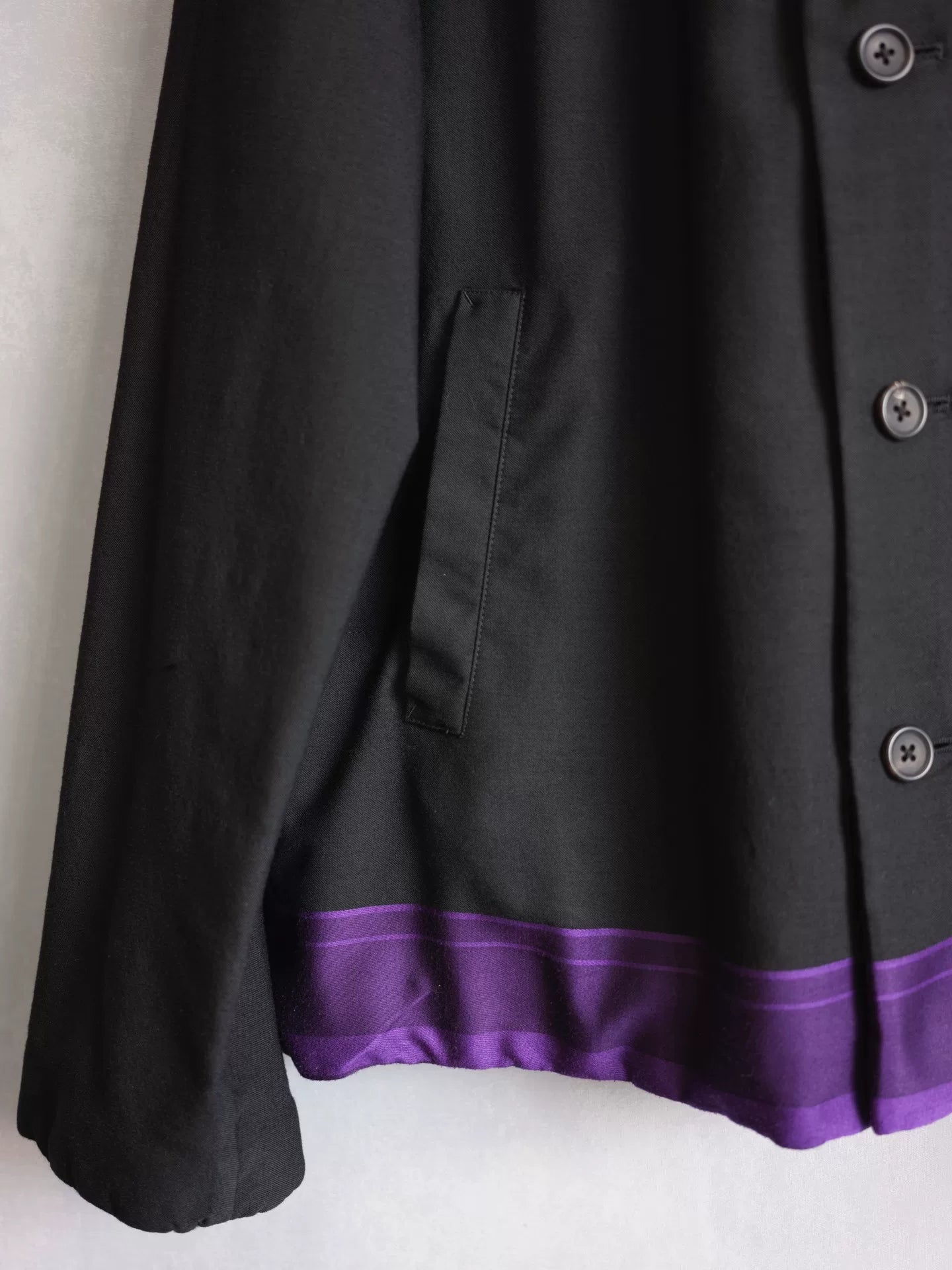 Yohji Yamamoto Silk Stripe Jacket