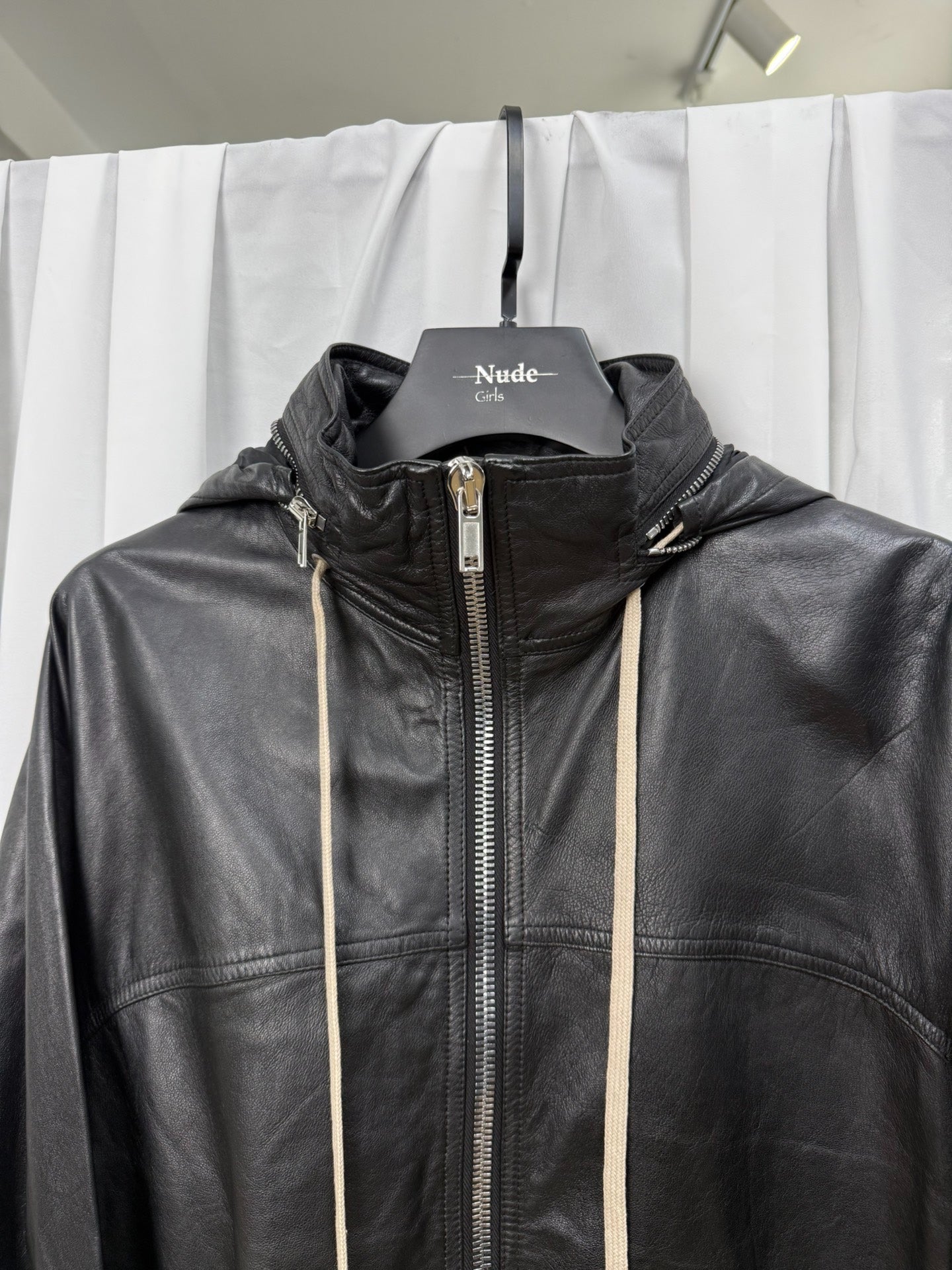 Rick Owens M65 Deconstructed Leather Jacket
