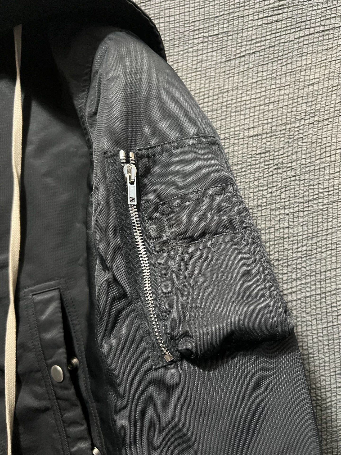 Rick Owens Nylon Bomber Jacket Size M