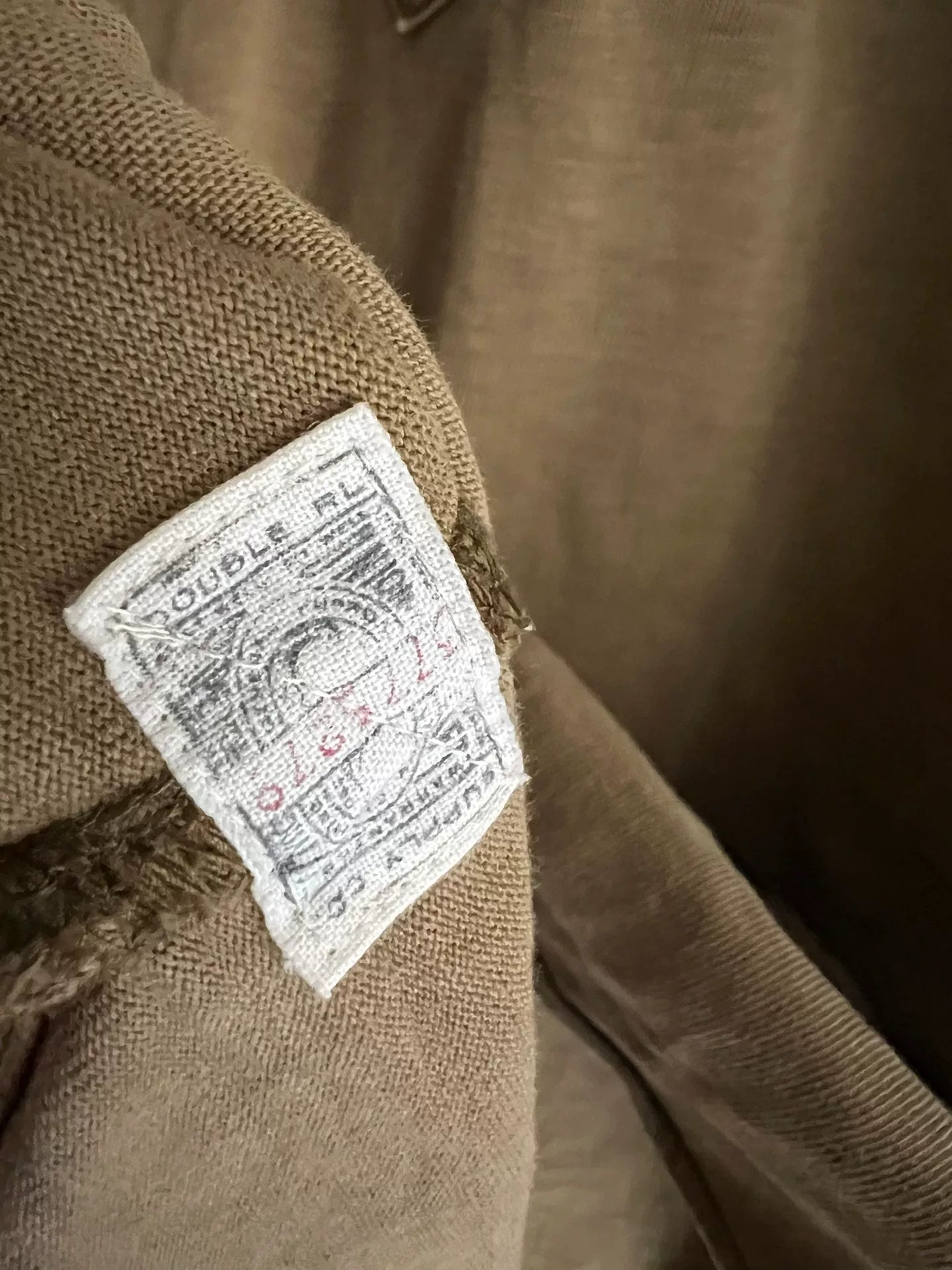 khaki military style pullover shirt jacket