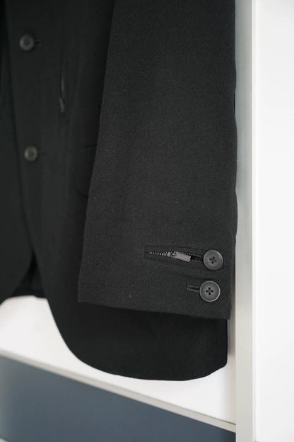 Yohji Yamamoto Black Pocket Zipper Suit