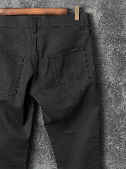 Saint Laurent Black Cotton Jeans