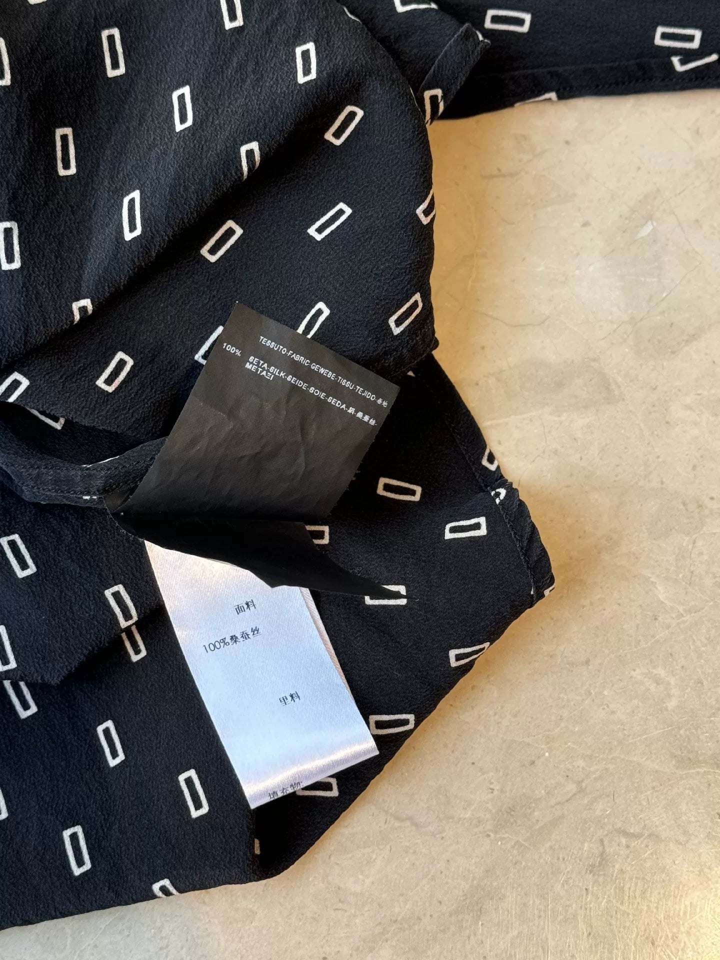YSL Men's 100% Silk Printed Shirt