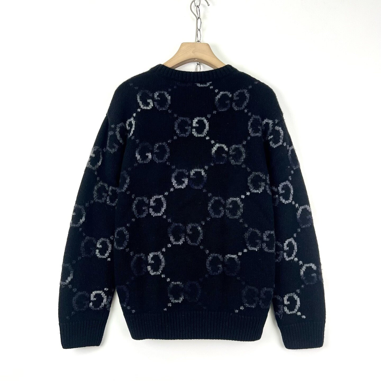 Gucci Black Gradient GG Wool Sweater