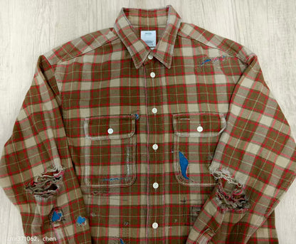 VISVIM 20AW Lumber Check L/S Crash