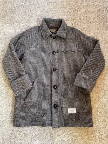 gray houndstooth coat by neighborhood