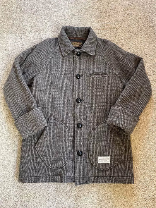 gray houndstooth coat by neighborhood