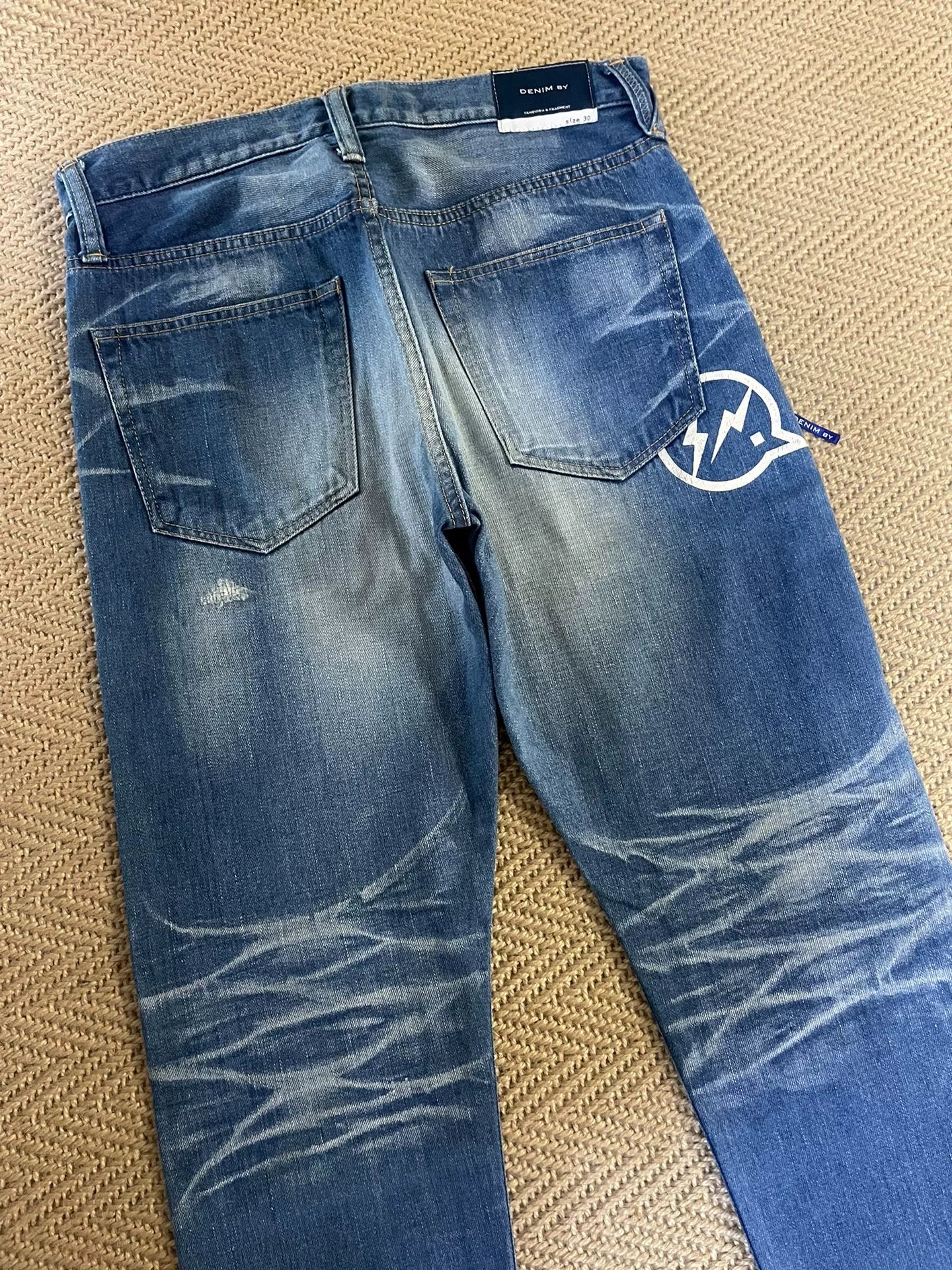 Vanquish Fragment Destroyed Cropped Jeans