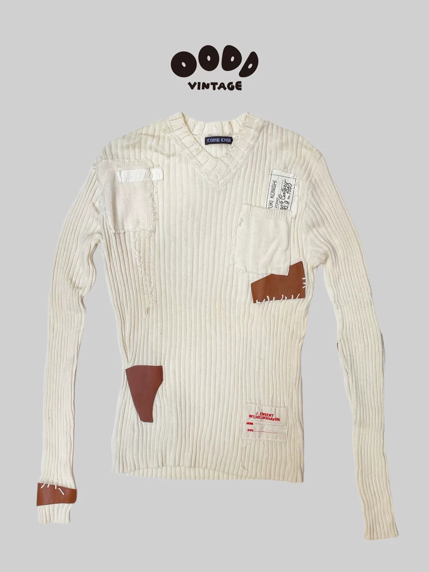 Yoshiyuki Konishi Patchwork Knit Sweater