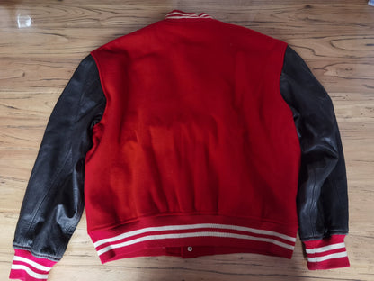 RRL Ralph Lauren Leather Sleeve Wool Jacket
