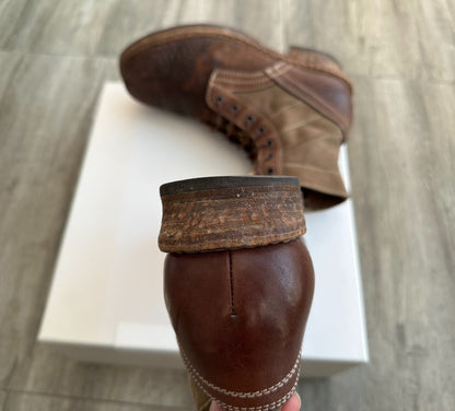 visvim 7 hole folk boots khaki color