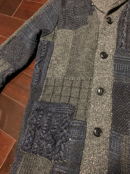 RRL work sweater with unique knit pattern