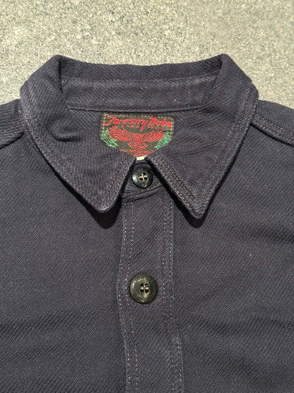 Freewheelers Thick Shirt in Dark Blue