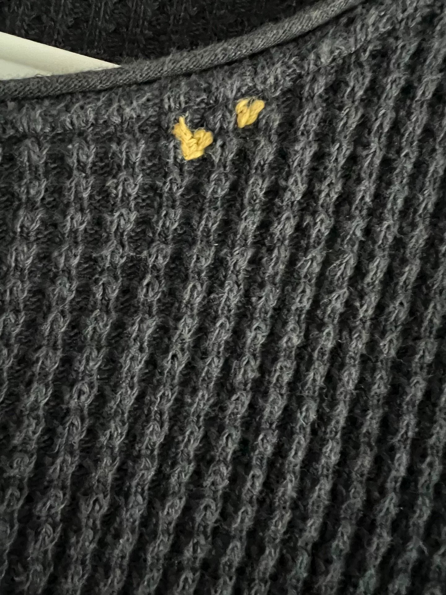 classic waffle knit crewneck sweatshirt