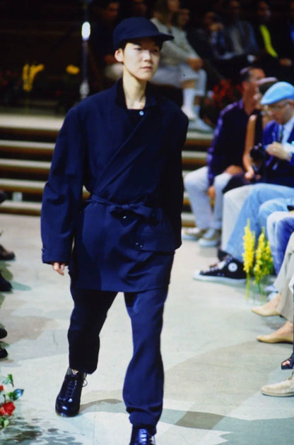 Yohji Yamamoto Wool Jacket Navy Blue