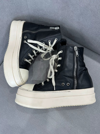 Rick Owens Thick Sole High Top Sneakers