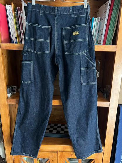 indigo painter pants with tag