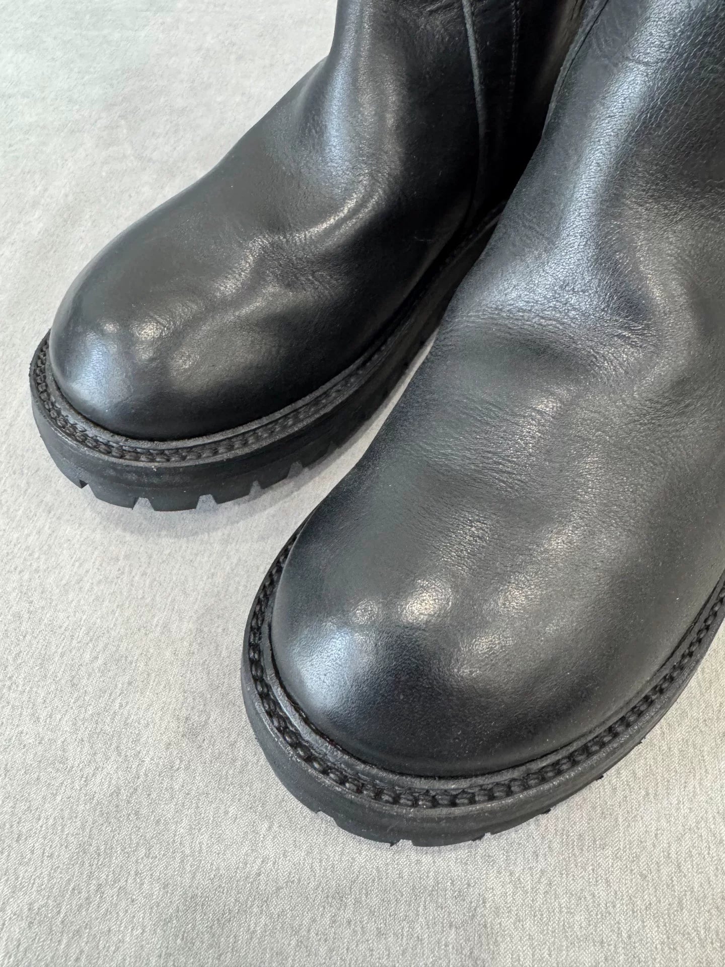 Rick Owens Platform Iron Ring Boots Size 40