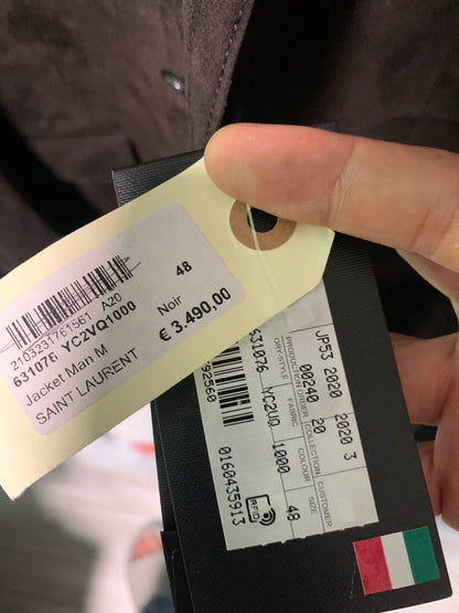 saint laurent suede blazer size 48