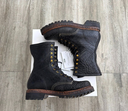 VISVIM SCOUT PLAIN TOE HI-FOLK BOOTS