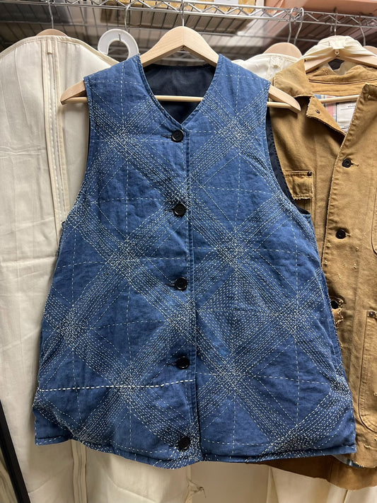 Visvim ICT KORA DOWN VEST INDIGO