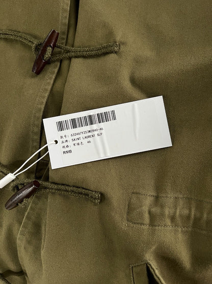 SAINT LAURENT Toggle Hooded Coat