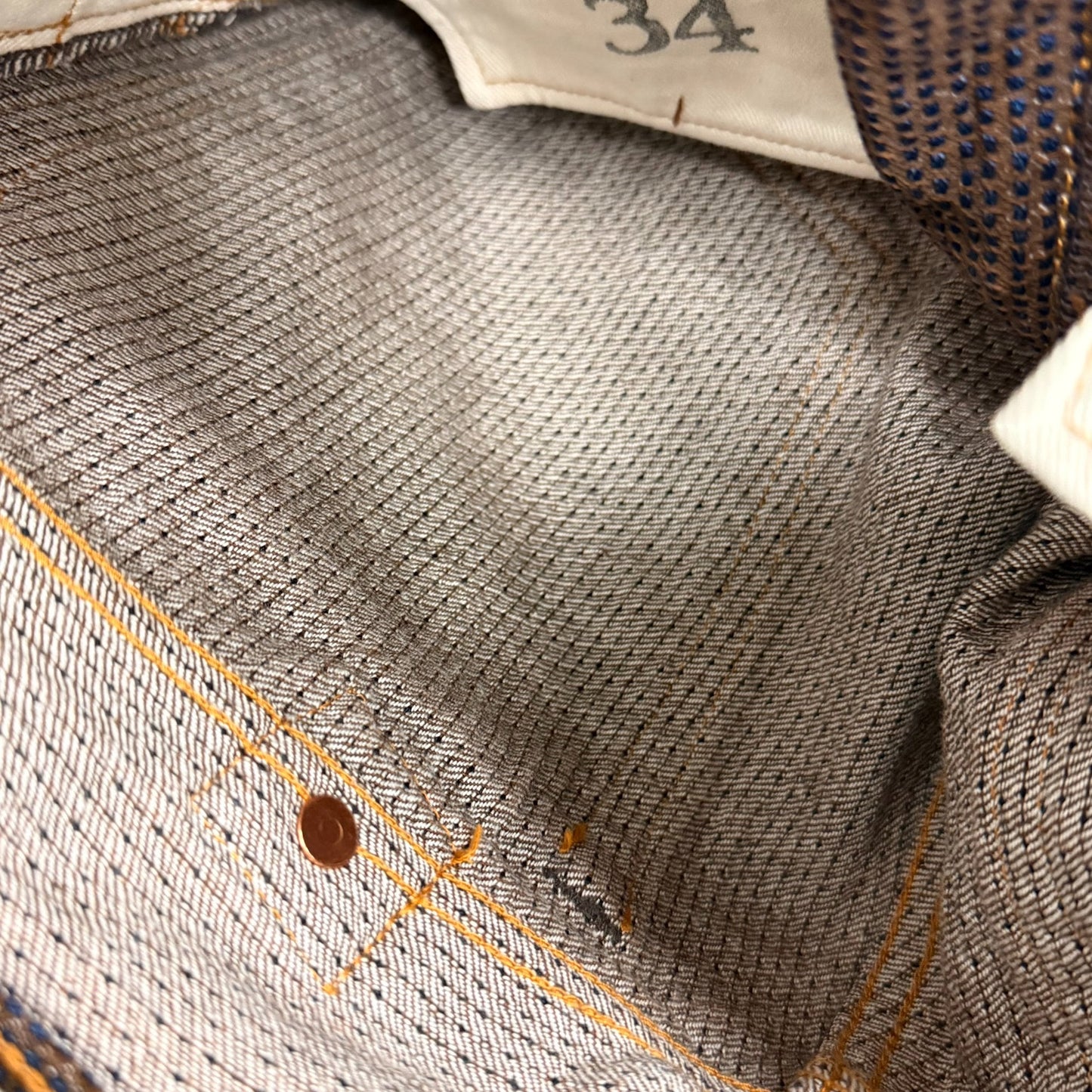 Kapital Persimmon Dyed Slim Fit Jeans
