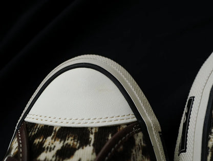 visvim skagway low leopard canvas shoes