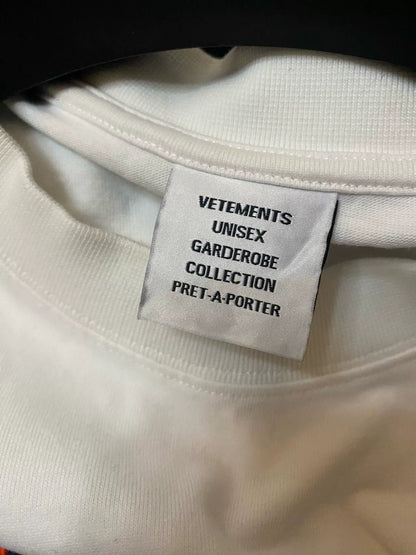 vetements embroidered short sleeve t-shirt