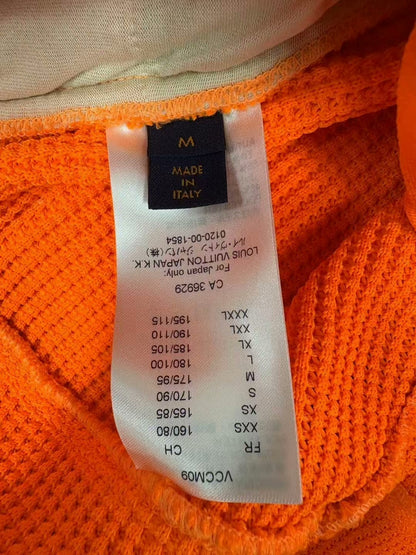 louis vuitton orange checkerboard shorts m size