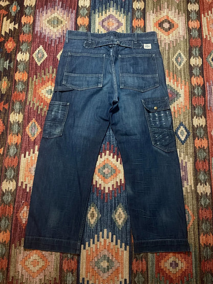 RRL Rare Vintage Washed Distressed Jeans