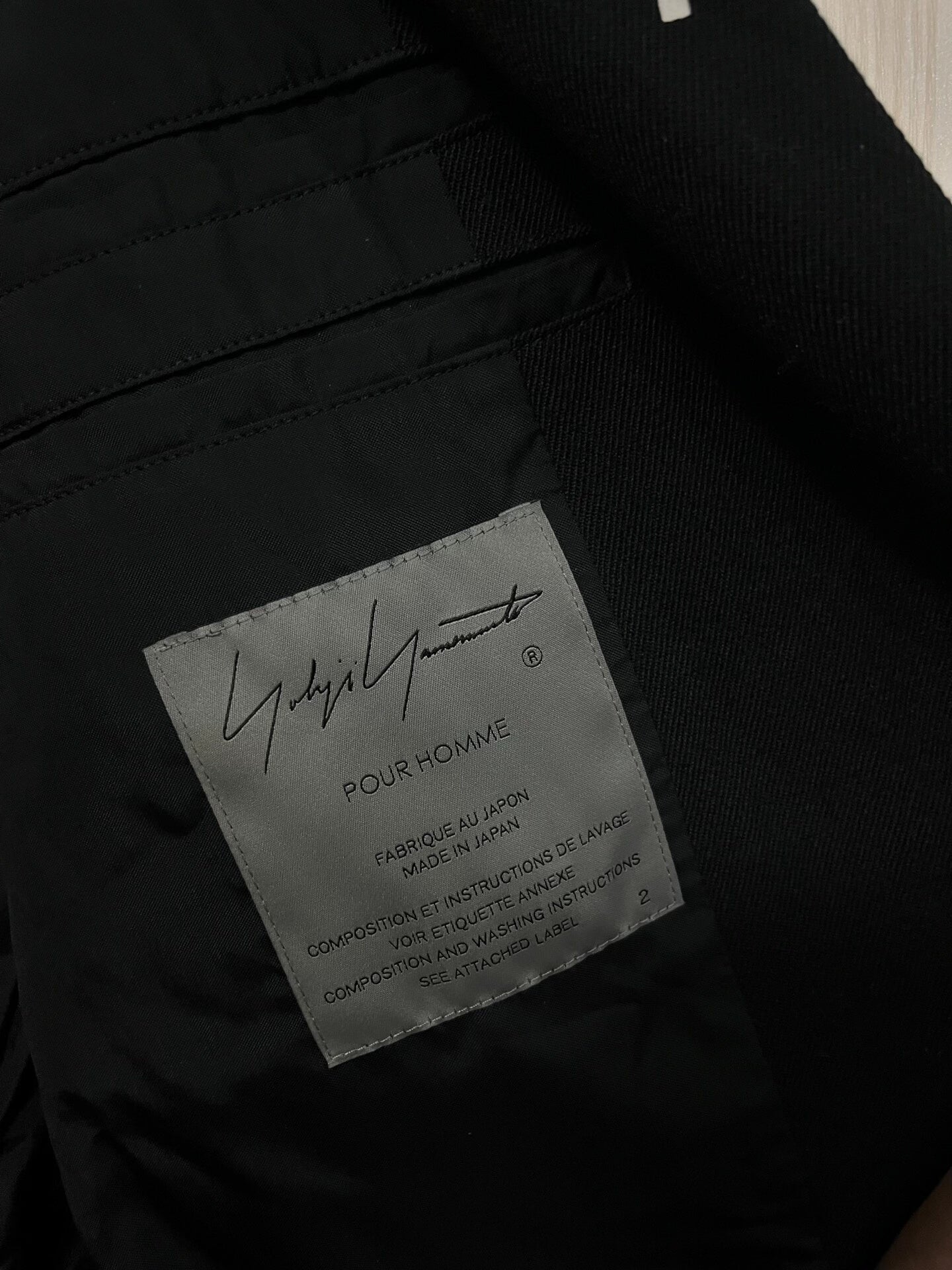 Yohji Yamamoto 21AW Slogan Zipper Blazer