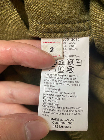 visvim Ayres Coat in Olive Green